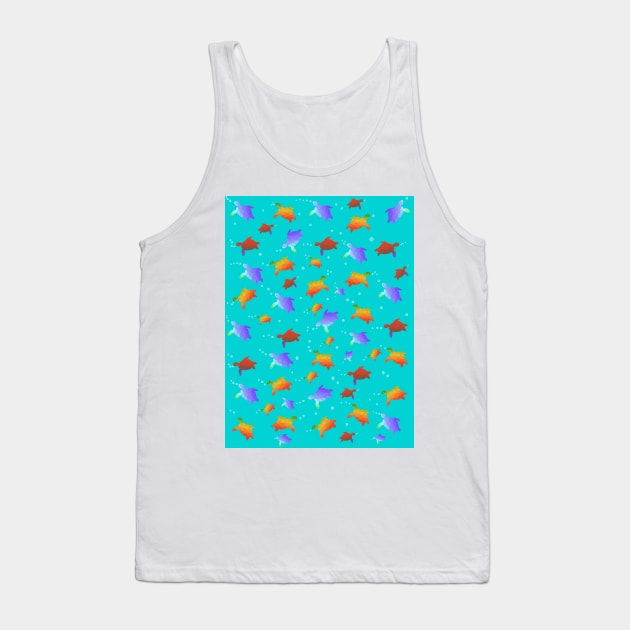 SEA Turtles Under The Sea Tank Top by SartorisArt1